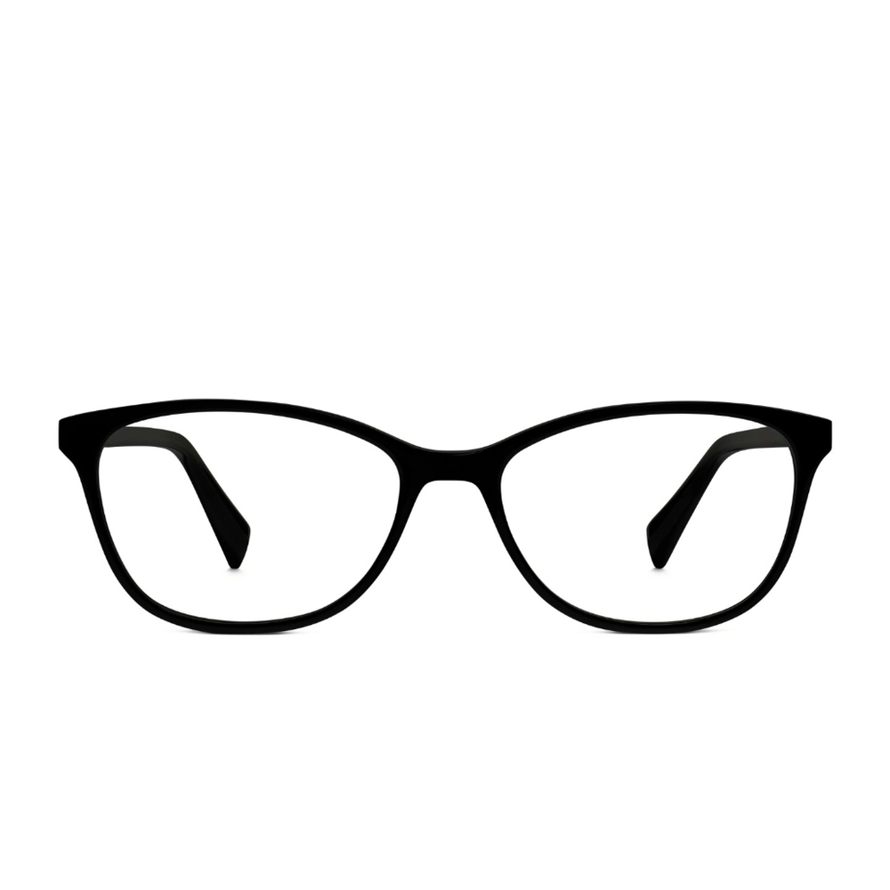 Warby Parker Daisy Eyeglasses Cat Eye Frames Jet Black M 100   52 - 16 - 140